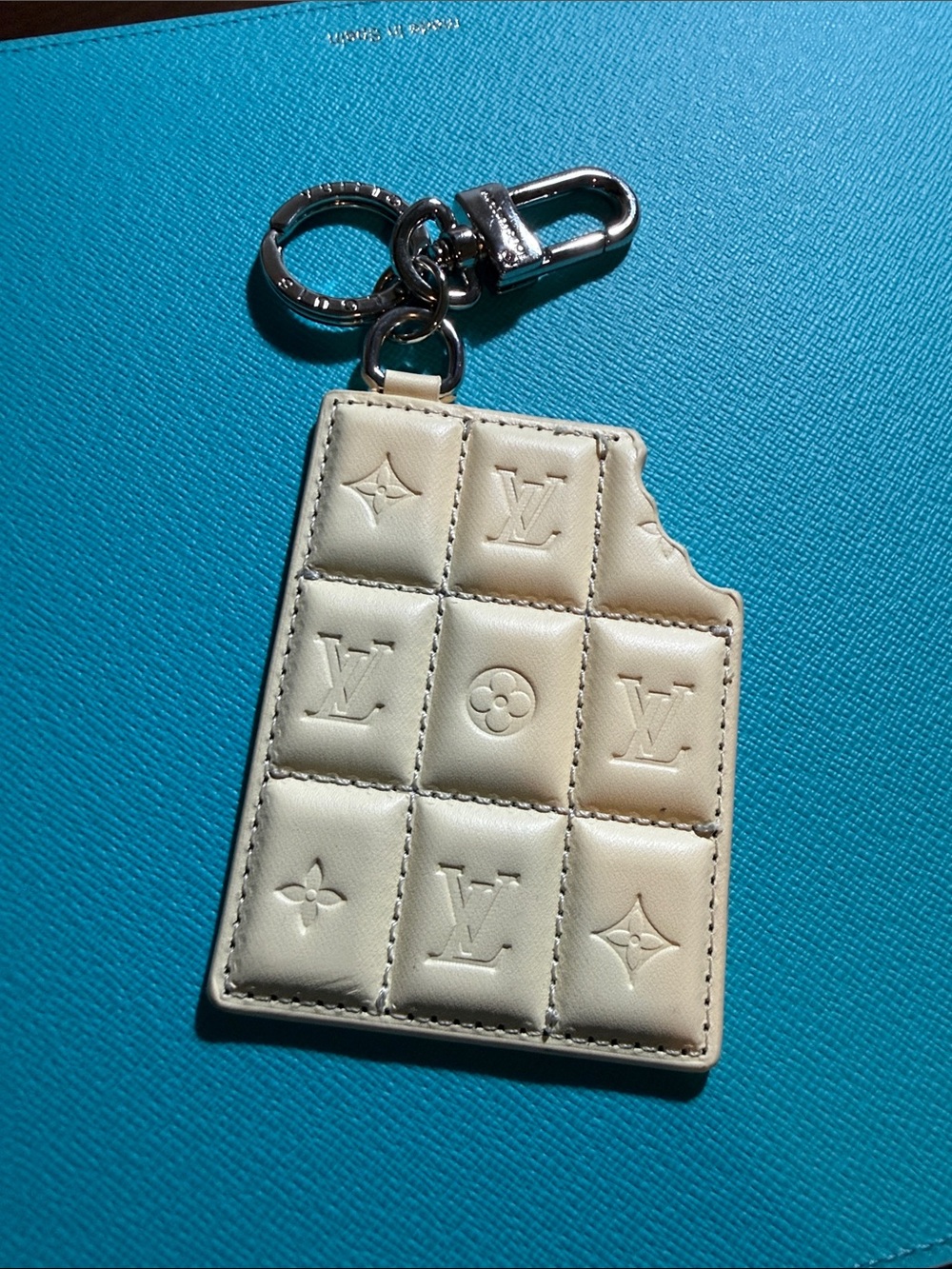 White Chocolate Bar Bag Charm